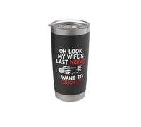 Oh Look My Wife's Last Nerve Funny Husband Quotes Skeleton Bicchiere termico in acciaio inox doppia parete