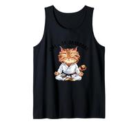 Oh-M Mmmm Zen Cat Meditazione Umorismo Canotta