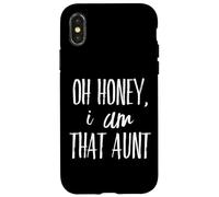Oh miele io sono che zia - per zia zia zia vita - da nipote Custodia per iPhone X/XS