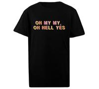 Oh Mio Dio Oh Diavolo Sì T-Shirt da Bambino in Cotone Nera