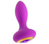 Oh My Gem - plug anale vibrante con gemma (viola)
