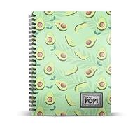 Oh My Pop! 00869 Awacate-Quaderno a Quadretti DIN A5