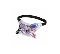 OH MY POP ARGENTO MARSUPIO SCINTILLANTE WAIST WINGS FARFALLA CUORE