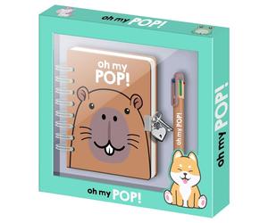 Oh My Pop Capibara Diario + Pen Karactermania