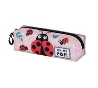 Oh My Pop! Ladybug-Astuccio Quadrato FAN 2.2, Rosa, 22 x 9 cm