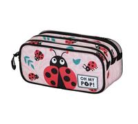 Oh My Pop! Ladybug-Astuccio Trick FAN 2.2, Rosa, 23 x 11 cm