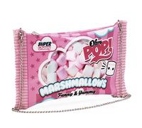 Oh My Pop! Marshmallow-Borsa a Tracolla Catena, Rosa, 33.5 x 20 cm