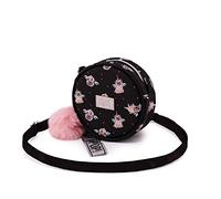 Oh My Pop! Pug-Borsa a Tracolla Rotonda Piccola, Nero, 12.5 x 12.5 cm