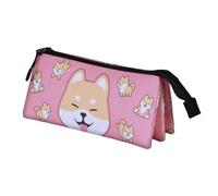 Oh My Pop Shiba-Astuccio Triplo, Rosa, 23 x 11 cm
