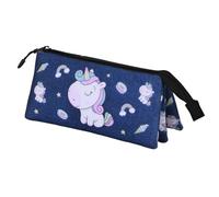 Oh My Pop Sweety-Astuccio Triplo, Blu Scuro, 23 x 11 cm