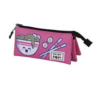 Oh My Pop! Yaki-Astuccio Triplo FAN 2.0, Rosa, 23 x 11 cm