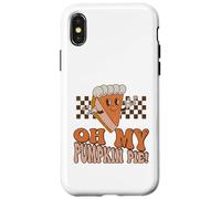 Oh My Pumpkin Pie Divertente Ringraziamento Carino Torta Di Zucca Custodia per iPhone X/XS
