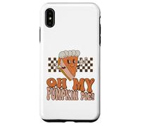 Oh My Pumpkin Pie Divertente Ringraziamento Carino Torta Di Zucca Custodia per iPhone XS Max