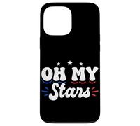 Oh My Stars Cute Patriotic 4th of July Design Custodia per iPhone 13 Pro Max