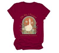 Oh No I Forgot to Socialize The Children Shirt Homeschool Mom Shirt, Claret-1, XS