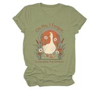 Oh No I Forgot to Socialize The Children Shirt Homeschool Mom Shirt, Verde-1, M
