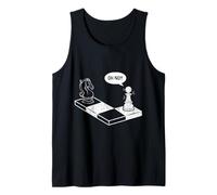 Oh No Knight To Pawn Divertente Giocatore di Scacchi Gioco da Tavolo Amante Canotta