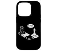 Oh No Knight To Pawn Divertente Giocatore di Scacchi Gioco Da Tavolo Amante Custodia per iPhone 14 Pro