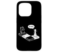 Oh No Knight To Pawn Divertente Giocatore di Scacchi Gioco Da Tavolo Amante Custodia per iPhone 15 Pro