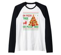 Oh Pizza Tree Oh Albero Pizza Maglia con Maniche Raglan