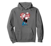 Oh Popeye The Sailor Man Olive OYL Love San Valentino Felpa con Cappuccio