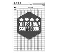 Oh Pshaw Score Book - 8 Player Game Tracker: Track bids, tricks, and scores for up to 8 players with this Oh Pshaw score book - 100+ pages, clean layout, perfect for game nights and trick-taking fans.