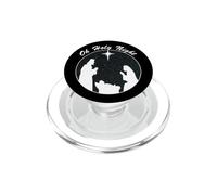 Oh Santa Notte Natale Presepe Cristiano Abbigliamento PopSockets PopGrip per MagSafe