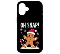 Oh Snap Funny Gingerbread Custodia per iPhone 16