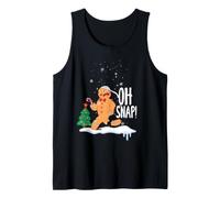 Oh Snap Gingerbread Man Divertente Natale Natale Uomini Donne Bambini Canotta