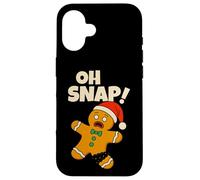 Oh Snap Gingerbread Man Funny Christmas Men Women Kids Custodia per iPhone 16