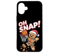 Oh Snap! Gingerbread Man Funny Xmas Basket Custodia per iPhone 16 Plus
