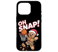 Oh Snap! Gingerbread Man Funny Xmas Basket Custodia per iPhone 16 Pro