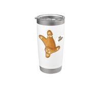 Oh Snap Gingerbread Man Merry Christmas Cookies Inverno Natale Bicchiere termico in acciaio inox doppia parete