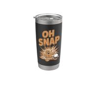Oh Snap Gingerbreadman Golfista Golf Natale Golf Bicchiere termico in acciaio inox doppia parete