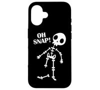 Oh Snap Lesioni alla gamba rotta Ossa Rotte Ospedale Scheletro Custodia per iPhone 16
