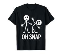 Oh Snap Stickman Divertente Maglietta