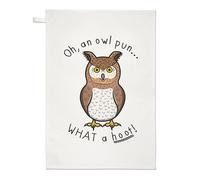Oh Un Gufo Gioco di Parole What a Hoot Strofinaccio - Scherzo Divertente Uccello