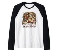 Oh Vieni, lasciaci adorare Il presepe Maglia con Maniche Raglan