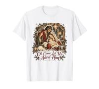 Oh Vieni, lasciaci adorare Il presepe Maglietta