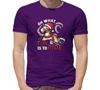 Oh What Divertente e' To Ride - T-Shirt - Cavalli Ride Natale Cavallo Natale