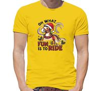 Oh What Divertente e' To Ride - T-Shirt - Cavalli Ride Natale Cavallo Natale