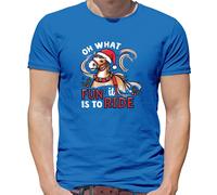 Oh What Divertente e' To Ride - T-Shirt - Cavalli Ride Natale Cavallo Natale