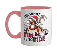 Oh What Divertimento È A Ride - Tazza IN Ceramica - Cavalli Natale
