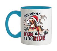 Oh What Divertimento È A Ride - Tazza IN Ceramica - Cavalli Natale