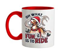 Oh What Divertimento È A Ride - Tazza IN Ceramica - Cavalli Natale