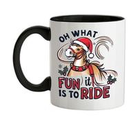 Oh What Divertimento È A Ride - Tazza IN Ceramica - Cavalli Natale