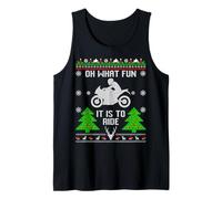 Oh What Fun It Is To Ride Motorcycle Brutti Regali di Natale Canotta
