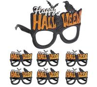 OH YEAH - 6 Occhiali Halloween per bambini in colore nero - Accessori divertenti per costumi, feste e fotografia - Decorazione Evento - Photocall Halloween - Occhiali divertenti per celebrazioni