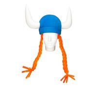 OH YEAH - Cappello in Foam Giganti Viking con Trecce - 74 cm di altezza x 52 cm di lunghezza - Accessori Originali - Hour Pazzo - Costumi - Matrimoni - Eventi a tema - PELUCAS FOAM GRANDES