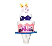 OH YEAH - Cappello in schiuma Giganti Torta di Compleanno - 50 cm di altezza x 34,5 cm di lunghezza - Accessori Originali - Hour Pazzo - Costumi - Matrimoni - Eventi a tema - PELUCAS FOAM GRANDES